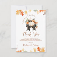 Floral Pumpkin Baby Dusche mit Kariertem Ribbon