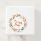 Floral Pumpkin Baby Dusche Vielen Dank Geschenkanhänger (Beispiel)