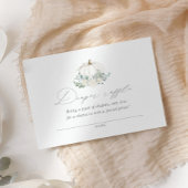 Floral Pumpkin Baby Duschkabine Windelwanne Raffle Begleitkarte