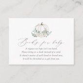 Floral Pumpkin Baby Shooting Books for Baby Begleitkarte (Vorderseite)