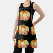 Floral Pumpkin Black Schürze (InSitu)