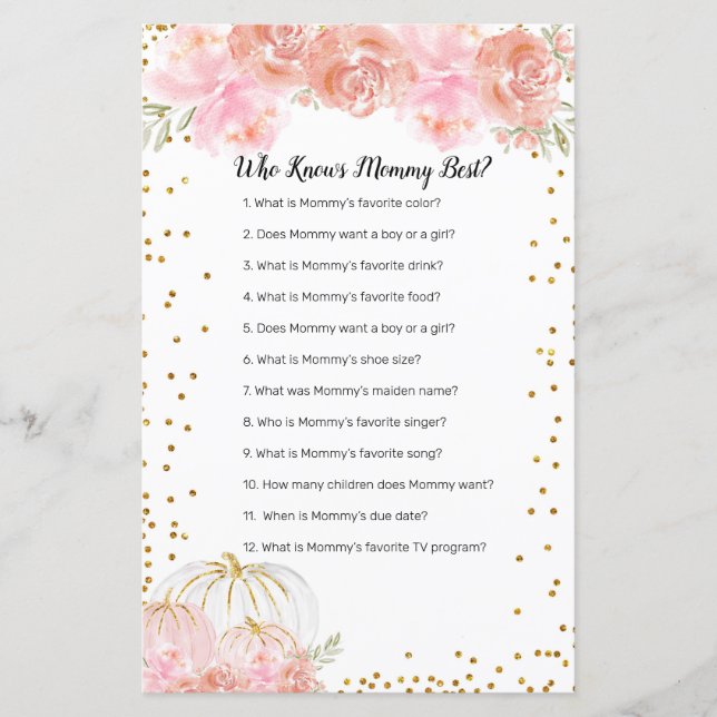 Floral Pumpkin, die Mommy Best Game kennt (Vorderseite)