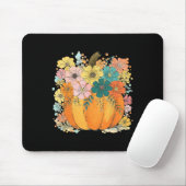 Floral Pumpkin Erntedank Gemütlicher Herbstfall Vi Mousepad (Mit Mouse)
