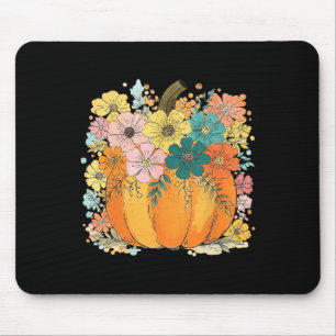 Floral Pumpkin Erntedank Gemütlicher Herbstfall Vi Mousepad