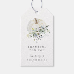 Floral Pumpkin Erntedank Vielen Dank Tag Geschenkanhänger