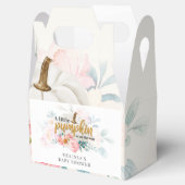 Floral Pumpkin Fall Baby Dusche botanisch Geschenkschachtel (Geöffnet)