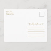 Floral Pumpkin Fall Brautparty Vielen Dank Postkarte (Rückseite)