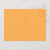 Floral Pumpkin Fall Themed Baby Dusche Einladungspostkarte (Rückseite)