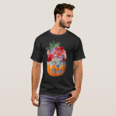 Floral Pumpkin Foto Cutout T-Shirt (Vorne ganz)