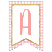 Floral Pumpkin Happy Birthday Banner - Pink Karier (Dritte Fahne)