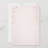 Floral Pumpkin Herbst Gold Pink Geburtstagskarte Einladung (Rückseite)