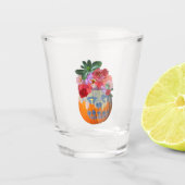 Floral Pumpkin Shot Glas (Vorderseite)