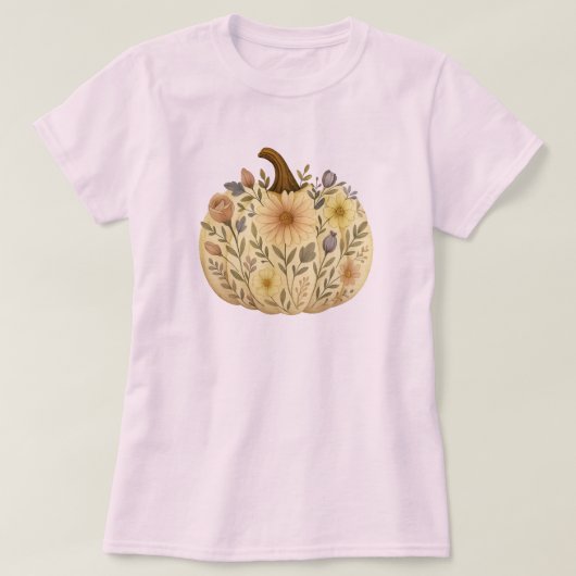 Floral Pumpkin T - Shirt (Design vorne)