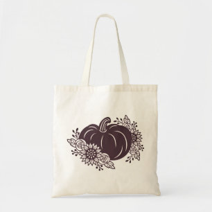 Floral Pumpkin Tote Bag Tragetasche
