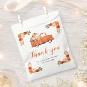 Floral Pumpkin Truck Kinderdusche Geschenktütchen (Ausgeschnitten)