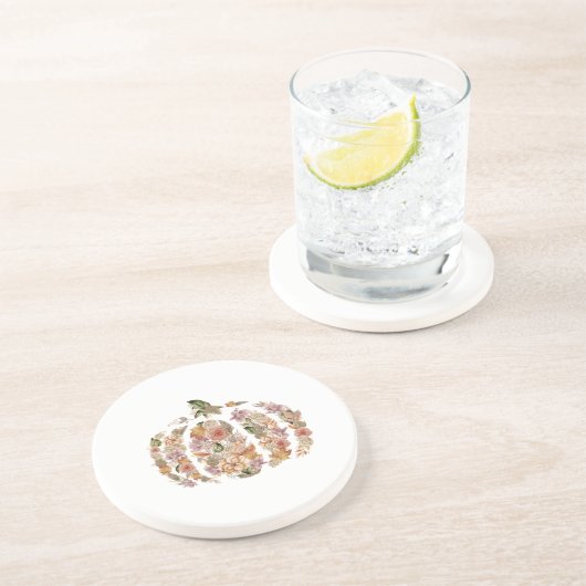 Floral Pumpkin Untersetzer (Seite)