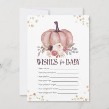 Floral Pumpkin Wünsche für Baby\, Nun Wünsche