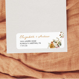Floral Punpkin Fall Modernes Brautparty