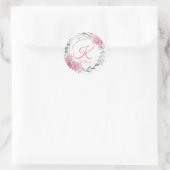 Floral Purim Label Runder Aufkleber (Tasche)