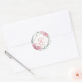 Floral Purim Label Runder Aufkleber (Umschlag)
