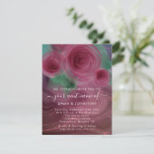 Floral QR Code Marsala Rose Burgundy (Stehend Vorderseite)