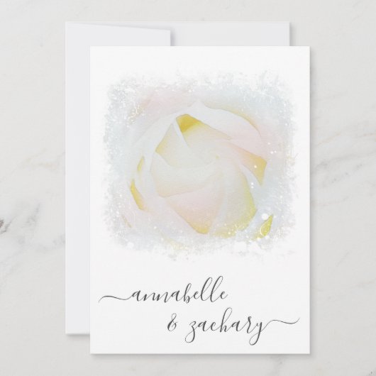 *~* Floral QR UAWG Blume AR8 Wedding Invita Einladung (Vorderseite)