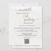 *~* Floral QR UAWG Blume AR8 Wedding Invita Einladung (Rückseite)