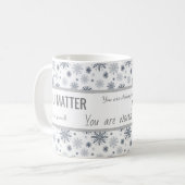 Floral Quotes Empowerment Kaffeetasse (Vorderseite Links)