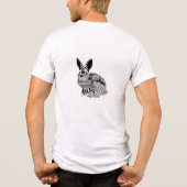 Floral Rabbit Tri-Blend Shirt (Rückseite)