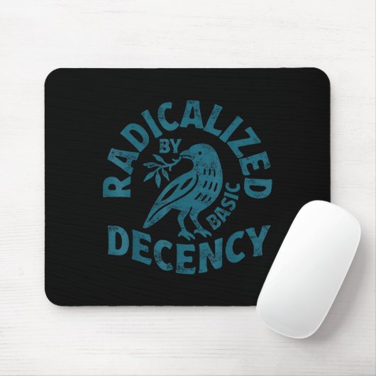 Floral Radicalized By Basic Decency Feminist Activ Mousepad (Mit Mouse)