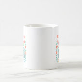 Floral Rainbow Crayon Weltbest Teacher Kaffeetasse (Mittel)