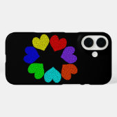 Floral Rainbow Liebe Hearts iPhone 5 Fall Case-Mate iPhone Hülle (Rückseite (Horizontal))