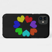 Floral Rainbow Liebe Hearts iPhone 5 Fall Case-Mate iPhone Hülle (Rückseite (Horizontal))