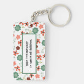 Floral Raising Tiny Disciples Proverbs 22:6 Mama Schlüsselanhänger (Rückseite)