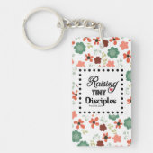Floral Raising Tiny Disciples Proverbs 22:6 Mama Schlüsselanhänger (Vorderseite)