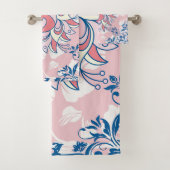 Floral Rangoli Design, helles Leben Badhandtuch Set (Insitu)