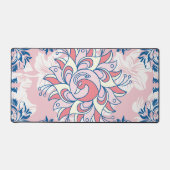 Floral Rangoli Grafische Kunst, helles Leben Schreibtischunterlage (Vorderseite)