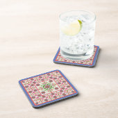 Floral Rangoli Muster Border on Ecru: Untersetzer (Rechte Seite)