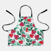Floral Red Color Flowers Pattern-56698 Schürze (Vorderseite)