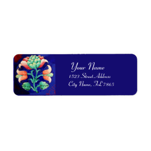 FLORAL Red Green Blue Label