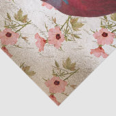 Floral Red Parrot Seidenpapier (Ausschnitt)