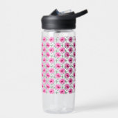 Floral Red Roses Pattern-5550 Trinkflasche (Links)