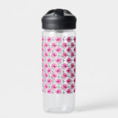 Floral Red Roses Pattern-5550 Trinkflasche (Vorderseite)