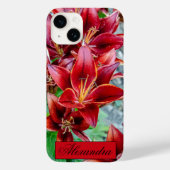 Floral Red Stargazer Lily Fotografie Case-Mate iPhone Hülle (Rückseite)