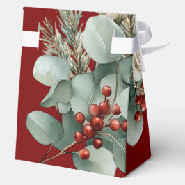 Floral Red White Christmas Rose Brautparty Geschenkschachtel