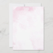 Floral Regency Elegantes Brautparty Einladung (Rückseite)