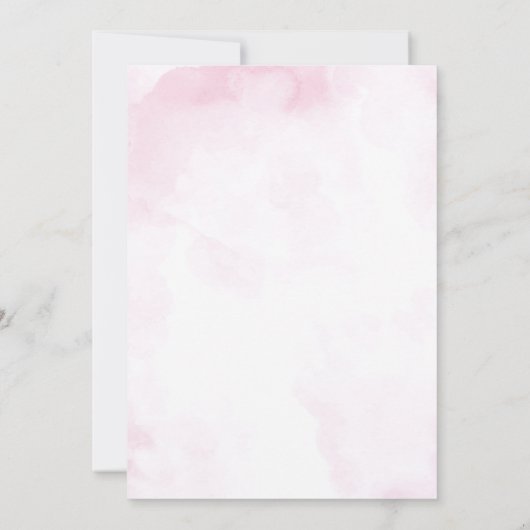 Floral Regency Elegantes Brautparty Einladung (Rückseite)