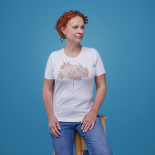 Floral Regenschirm-MAMA, um TEXT WIEDER Baby Dusch T-Shirt