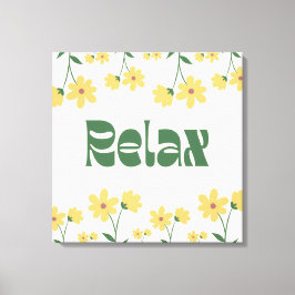 Floral Relax Canvas Print - The Restaurant Leinwanddruck