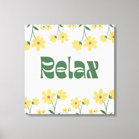Floral Relax Canvas Print - The Restaurant Leinwanddruck (Vorderseite)